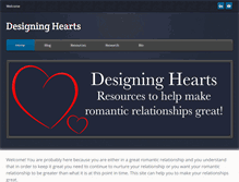 Tablet Screenshot of designinghearts.com